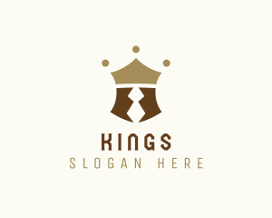 Crown King Crab Claw logo design