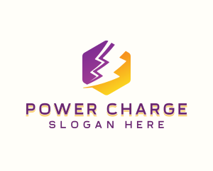 Power Lightning Energy logo design