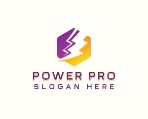 Power Lightning Energy logo design