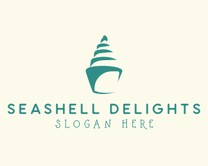 Sweet Seashell Cupcake logo design