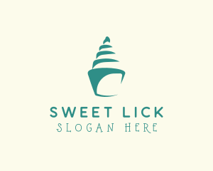 Sweet Seashell Cupcake logo design