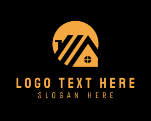 House - House Roof Builder logo design