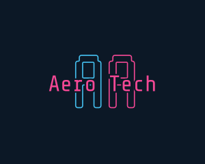 Neon Software Tech logo design