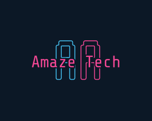 Neon Software Tech logo design