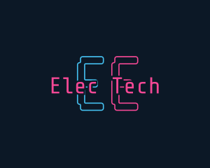 Neon Software Tech logo design