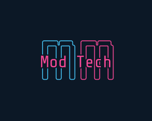 Neon Software Tech logo design