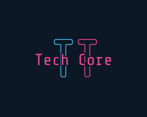 Neon Software Tech logo design