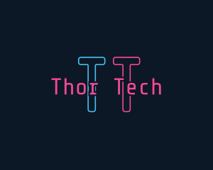 Neon Software Tech logo design