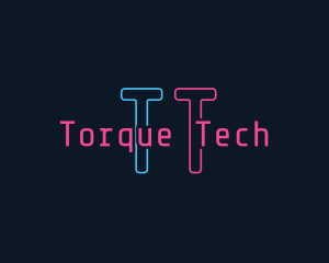 Neon Software Tech logo design