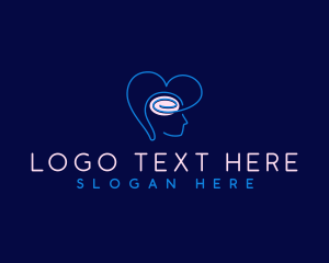 Psycotherapy - Brain Mind Heart logo design