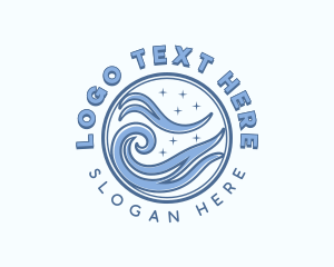 Surfing - Ocean Surfing Tide logo design