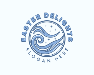 Ocean Surfing Tide Logo