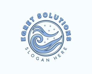 Ocean Surfing Tide Logo