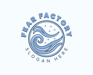 Ocean Surfing Tide Logo