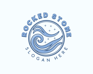 Ocean Surfing Tide Logo