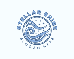 Ocean Surfing Tide Logo