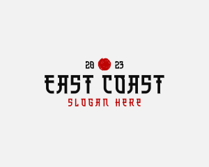 East - Oriental Japanese Restaurant logo design