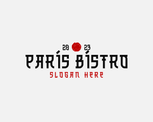 Oriental Japanese Restaurant logo design