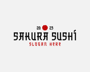 Oriental Japanese Restaurant logo design