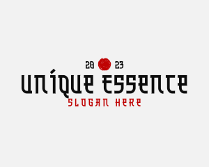 Distinct - Oriental Japanese Restaurant logo design