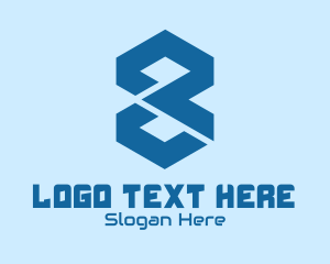 Eighth - Technology Number 8 logo design