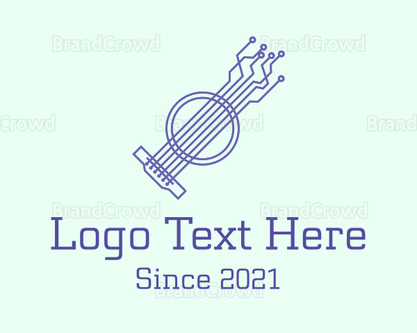 Tech String Instrument Logo