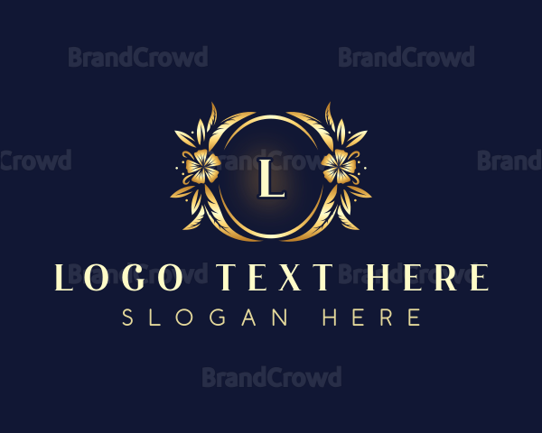 Floral Wreath Insignia Logo