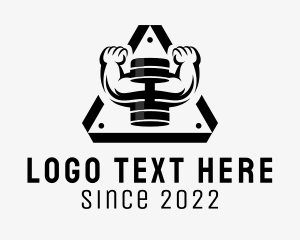 Fitness Studio - Dumbbell Fitness Gym logo design