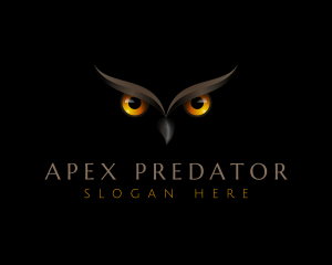 Predator - Night Owl Eyes logo design