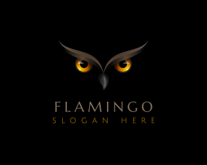 Bird Watching - Night Owl Eyes logo design