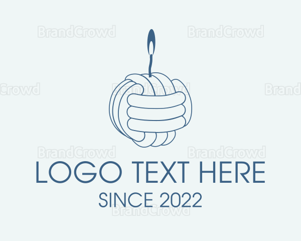 Blue Ball Candle Logo