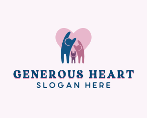 Community Heart Charity logo design