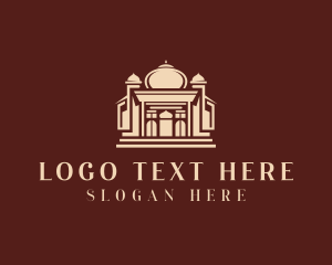 White House - Mosque Worship Temple Architecture logo design