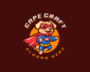 Cape - Super Puppy Hero logo design