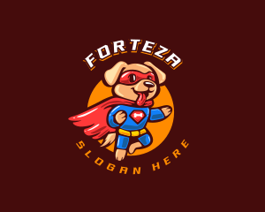 Super Puppy Hero logo design