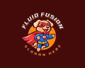 Super Puppy Hero logo design