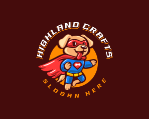 Super Puppy Hero logo design