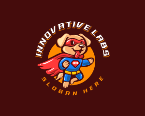 Super Puppy Hero logo design