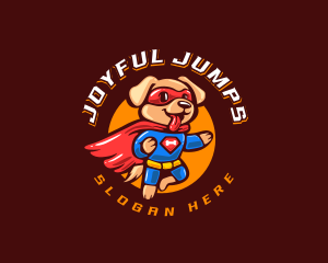 Super Puppy Hero logo design