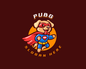 Super Puppy Hero logo design