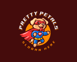 Super Puppy Hero logo design