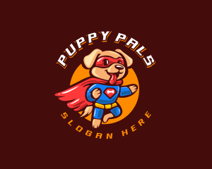 Puppy - Super Puppy Hero logo design