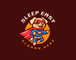 Super Puppy Hero logo design