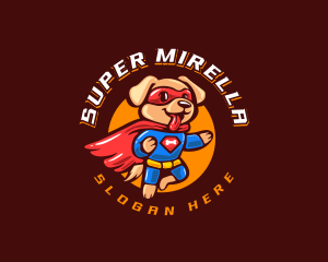 Super Puppy Hero logo design