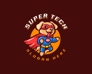 Super Puppy Hero logo design