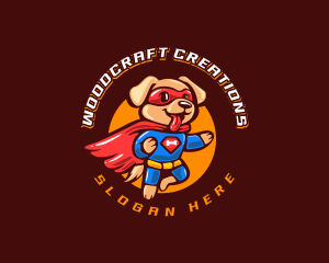 Super Puppy Hero logo design