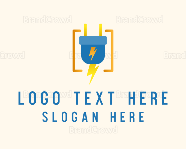 Electric Power Plug Logo