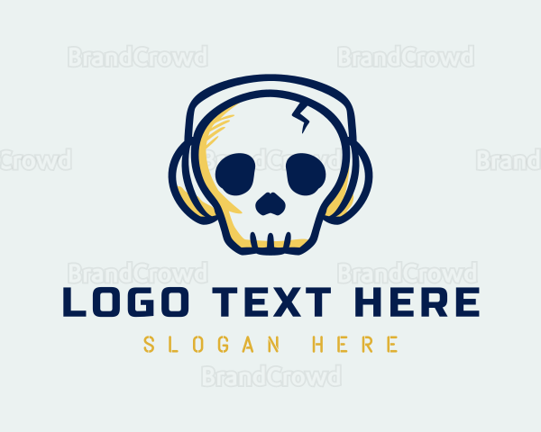 Music Punk Skull Logo