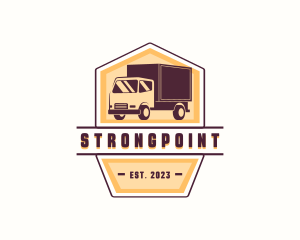 Distribution - Truck Logistics Transport logo design