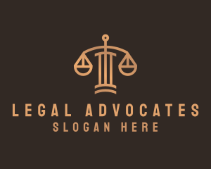 Legal Scale Column logo design